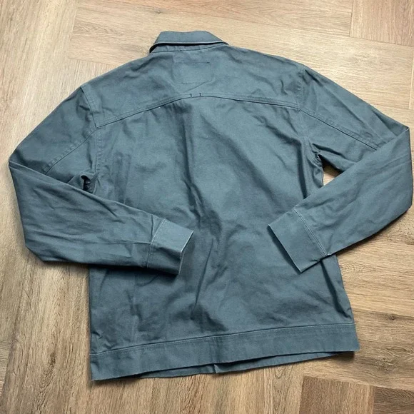 Tavik Modern Beach Culture Sutter Canvas Chore Jacket Mens Medium Slate Blue